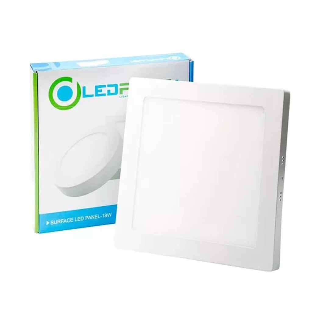 PANEL LED SOBREPONER 12W CUADRADO 6500K