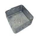 CAJETIN METALICO CUADRADO 4X4X1/2