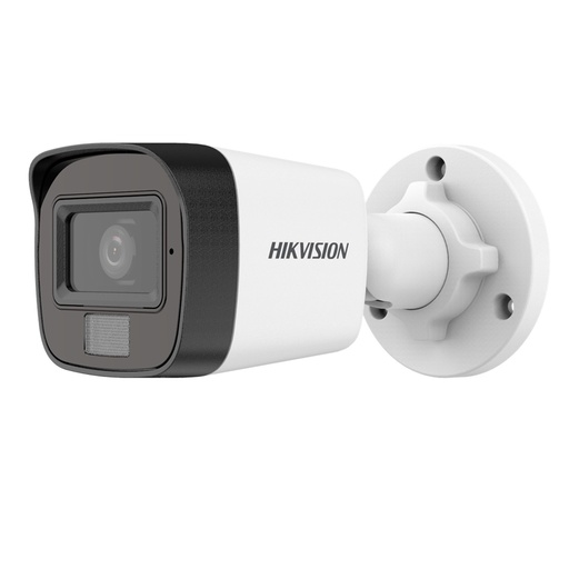 [300513694] [DS-2CE16K0T-LPFS(2.8MM)] CAMARA HD BULLET HIBRIDA COLORVU/B/N CON AUDIO 3K [5MP] LENTE 2.8MM [PLASTICO]