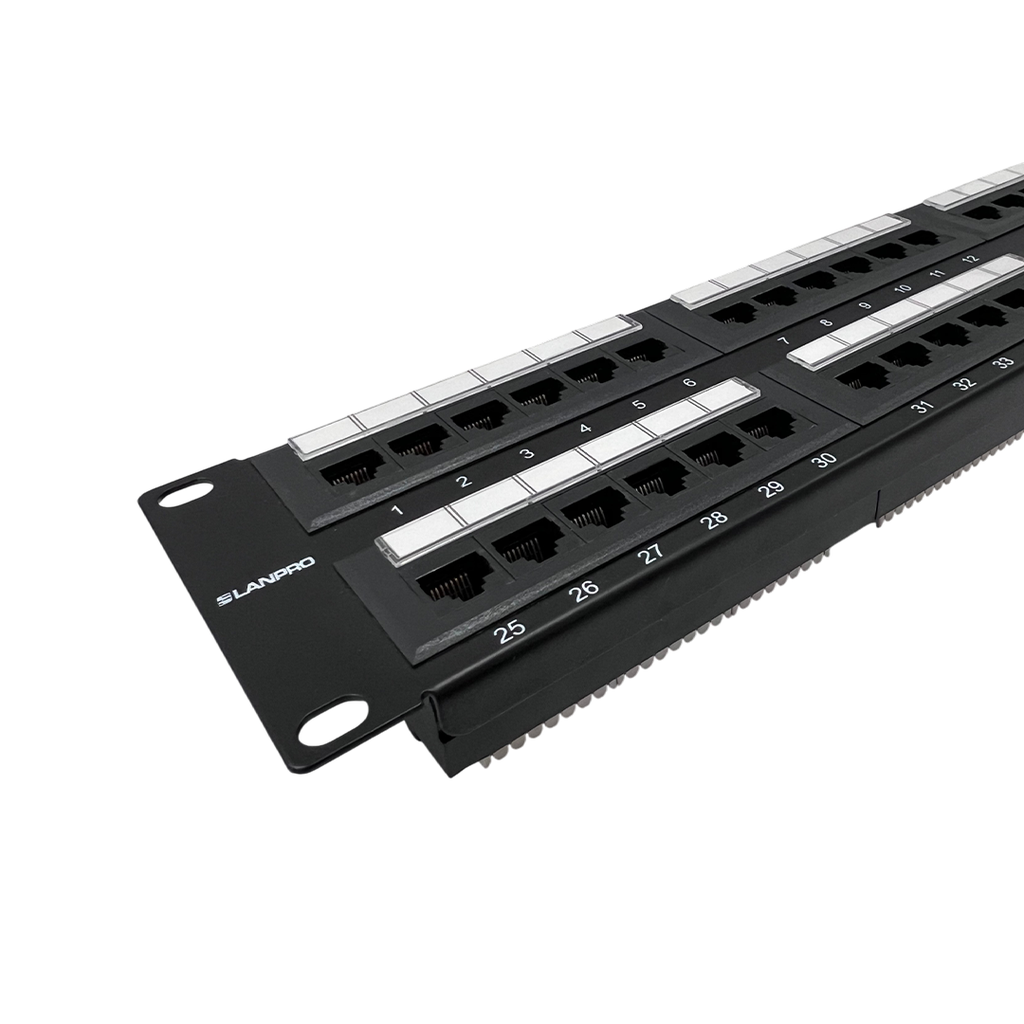 PATCH PANEL LANPRO 48 PUERTOS CAT5E 2U