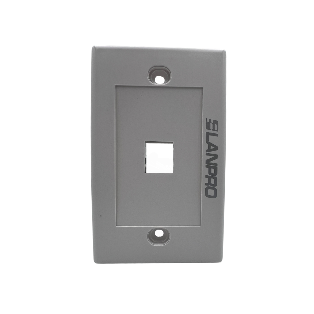 FACE PLATE LANPRO 1 TOMA BLANCO