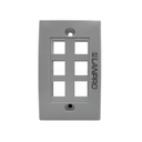 FACE PLATE LANPRO 6 TOMA BLANCO