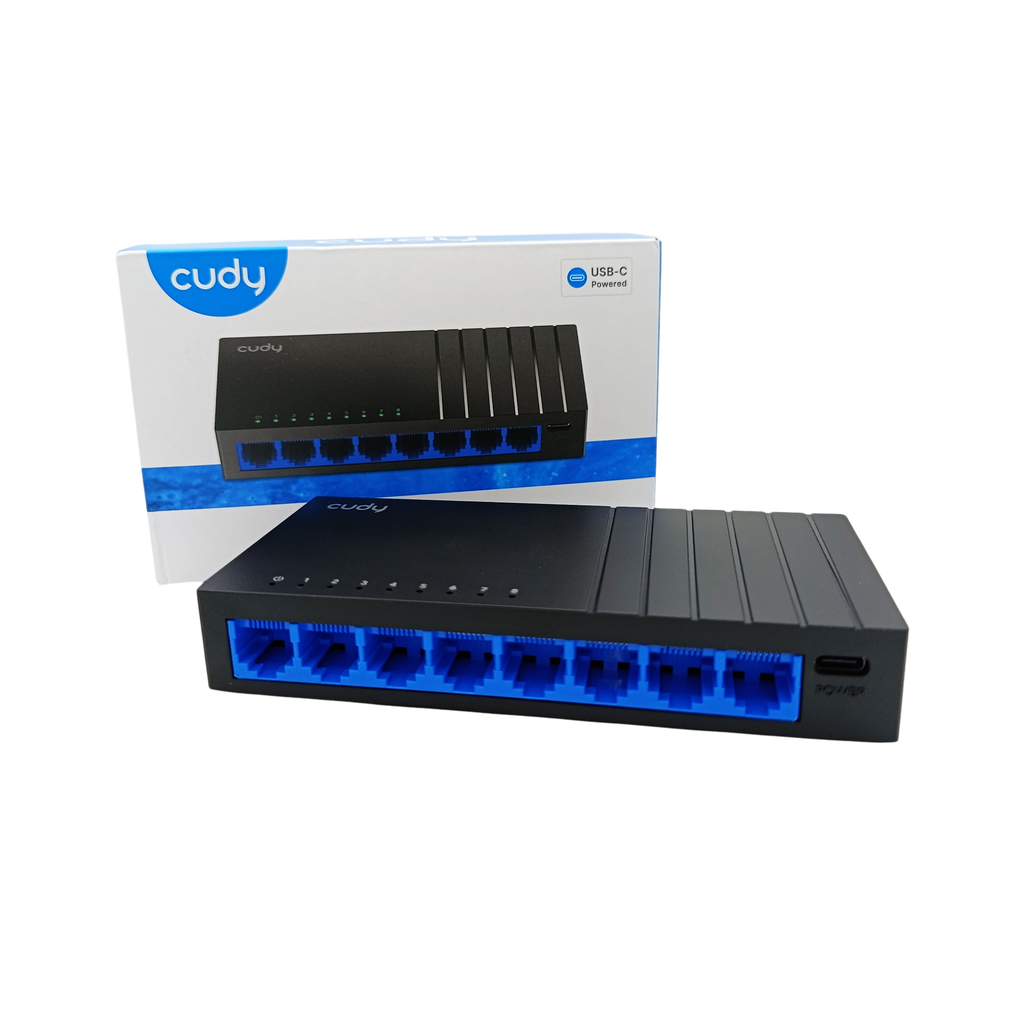 SWITCH GIGABIT DESKTOP 8 PUERTOS 10/100/1000 CUDY