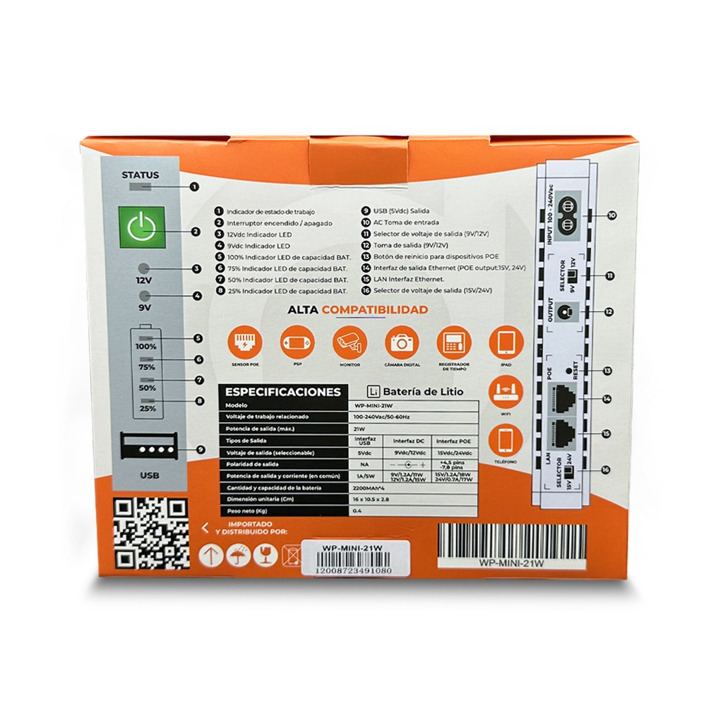 ROUTER INALAMBRICO WIFI6 DOBLE BANDA AX1800 4 ANTENAS 5DBI TPLINK