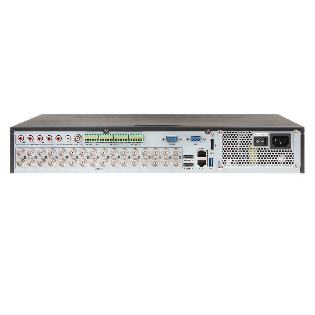 [DS-7332HUHI-K4] DVR 4K [8MP] PENTAHIBRIDO 32 CANALES TURBOHD + 16 CANALES IP
