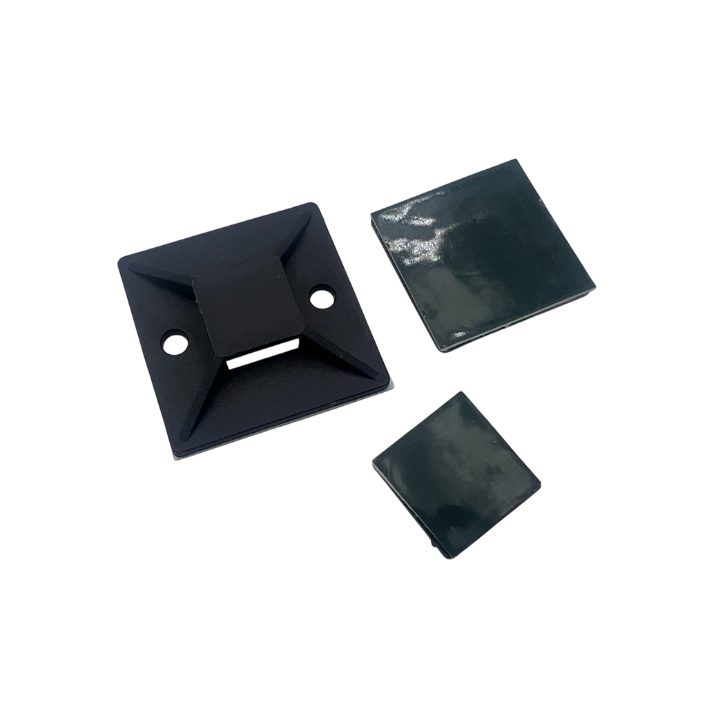 BASE ADHESIVA PARA CABLES WIREPLUS+ 40mm X 40mm 100 unidades