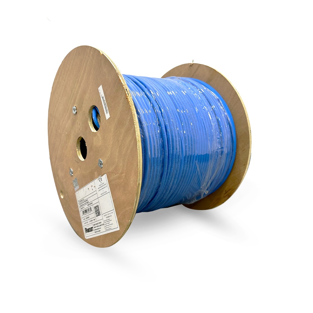 CABLE UTP PANDUIT CAT6A 100% 305M BLINDADO 23 AWG AZUL