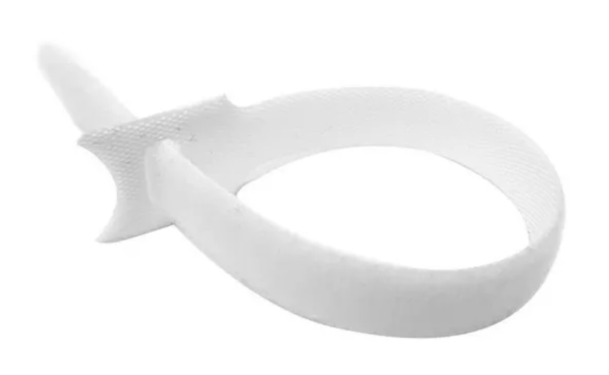 CINTA VELCRO WIREPLUS+ BLANCA 20cm/100u