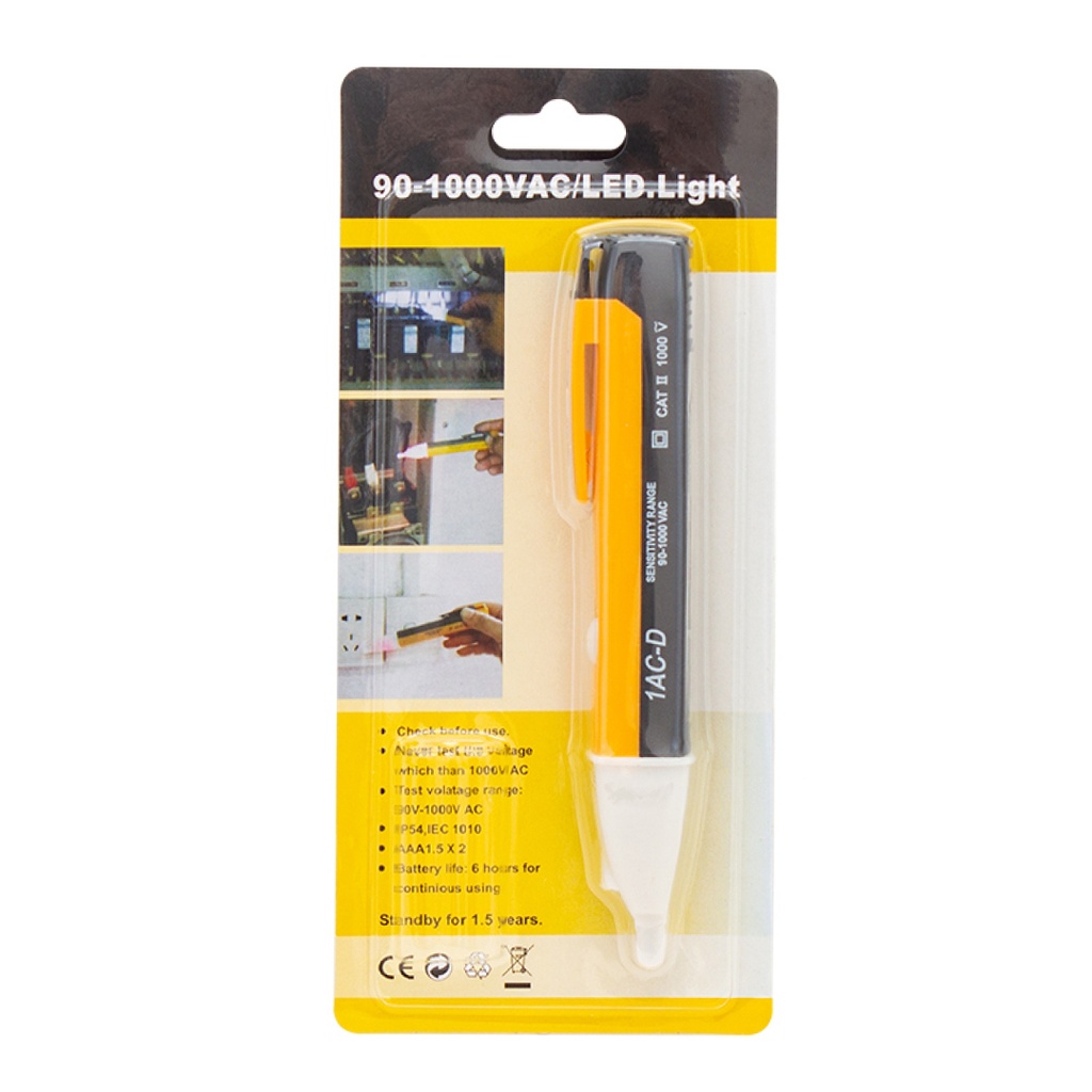 PROBADOR TESTER DE CORRIENTE SIN CONTACTO IAC-D 90-1000VAC/LED