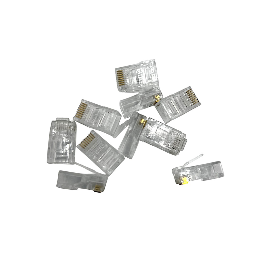 CONECTORES RJ45 WIREPLUS CAT 6 BOLSA 100 UND