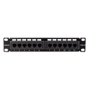 Mini Patch Panel 12 Puertos 10" 1U Categoria 6