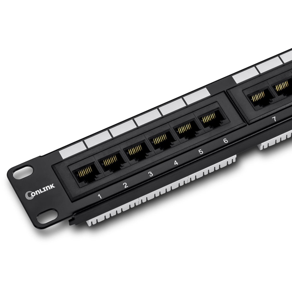 Patch Panel 24 Puertos 19" 1U Categoria 6