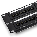 Patch Panel 48 Puertos 19" 2U Categoria 6