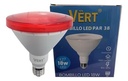 BOMBILLO LED PAR38 18W ROJO E27 VERT