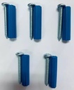 KIT RAMPLUG AZUL/TORNILLO 10X1" 6PZAS