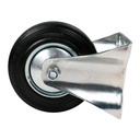 RUEDA GIRATORIA NEGRA S/PLATAF 2" VERT