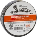 TEIPE NEGRO 3/4" X 18M COBRA