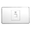 TOMA TELEFONO RJ11 BLANCO/CROMO IGOTO