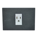 TOMACORRIENTE SENCILLO C/TOMA NEGRO