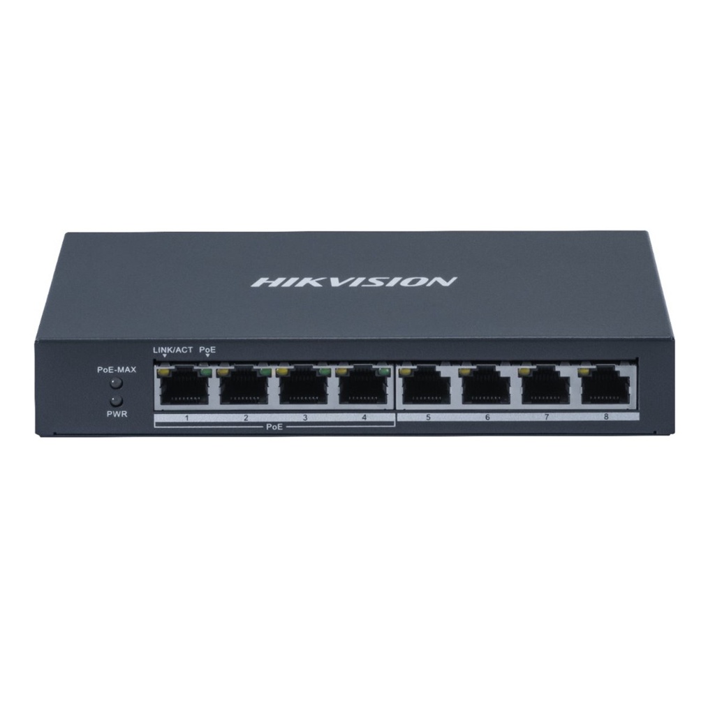 [DS-3E0508P-O] SWITCH POE 8 PUERTOS GIGABIT CON 4 PUERTOS POE