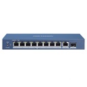 [DS-3E0510P-E/M] SWITCH POE 8 PUERTOS GIGABIT + 1 PUERTO GIGABIT + 1 PUERTO SFP