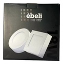 PANEL LED REDONDA EMPOTRAR 18W 6500K EBELI