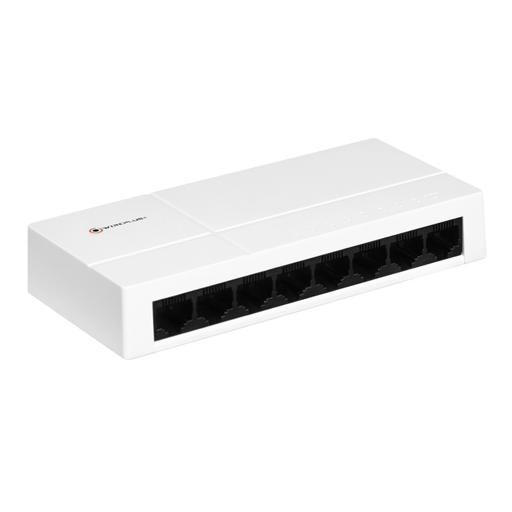 SWITCH DE ESCRITORIO 8 PUERTOS GIGA 10/100/1000 WIREPLUS