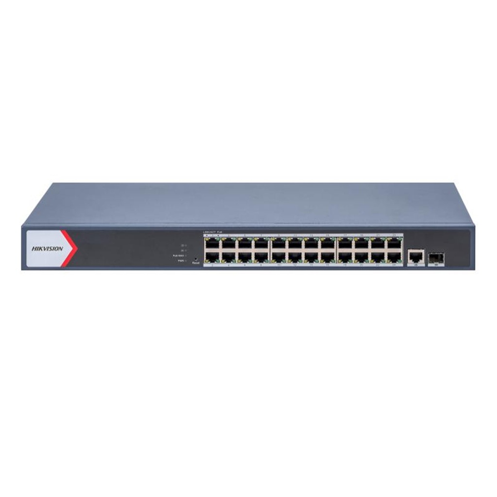 [DS-3E1526P-EI/M] SWITCH GIGABIT ADMINISTRABLE POE 24 PUERTOS A 10/100/1000 MBPS + 1 PUERTO GIGABIT + 1 PUERTO SFP
