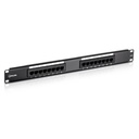Patch Panel 12 Puertos 19"  1U Categoria 6