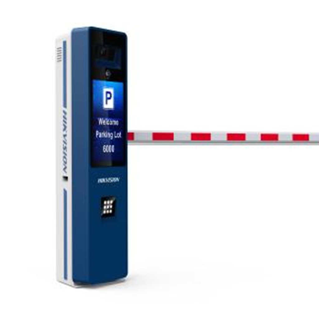 [DS-TMC407-EHR/3M STR/R/TCG400(O-STD)] BARRERA VEHICULAR IZQUIERDA TODO EN UNO BRAZO ARTICULADO INCLUIDO DE 4 MTS CÁMARA ANPR INTEGRADA BOTON DE AYUDA