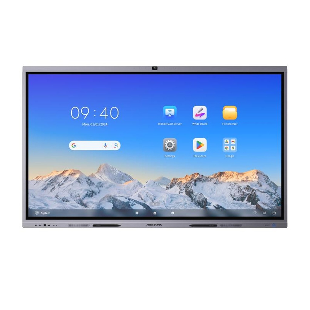[DS-D5C86RB/B(EDLA)] PANTALLA INTERACTIVA TOUCH DE 86" ANDROID 13 (ACTUALIZABLE A ANDROID 14) CERTIFICADO EDLA CÁMARA WEB 8 MP RESOLUCIÓN 4K BOCINAS INTEGRADAS ENTRADAS HDMI Y VGA