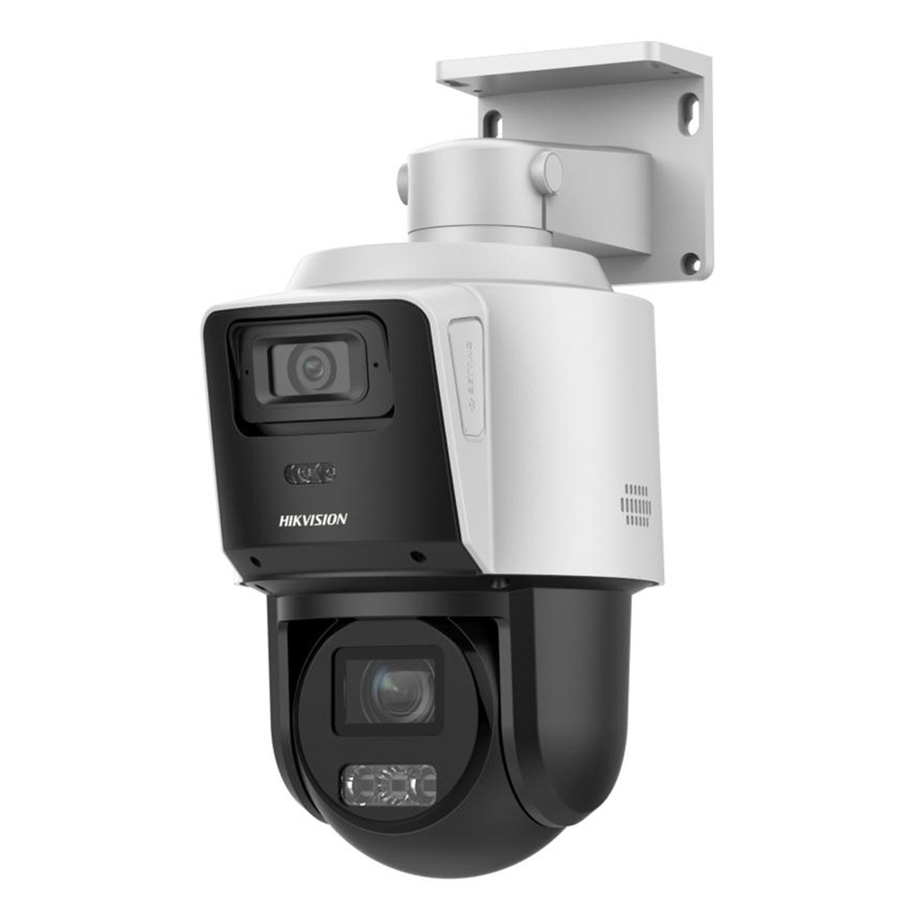 [DS-2SE3C404MWG-E/14(2.8MM)(O-STD)] TANDEMVU PTZ IP 4MP CON CÁMARA PANORAMICA 4MP 4X ZOOM DUAL LIGHT (40 MTS IR + 30 MTS LUZ BLANCA) ACUSENSE POE+ DARKFIGHTER