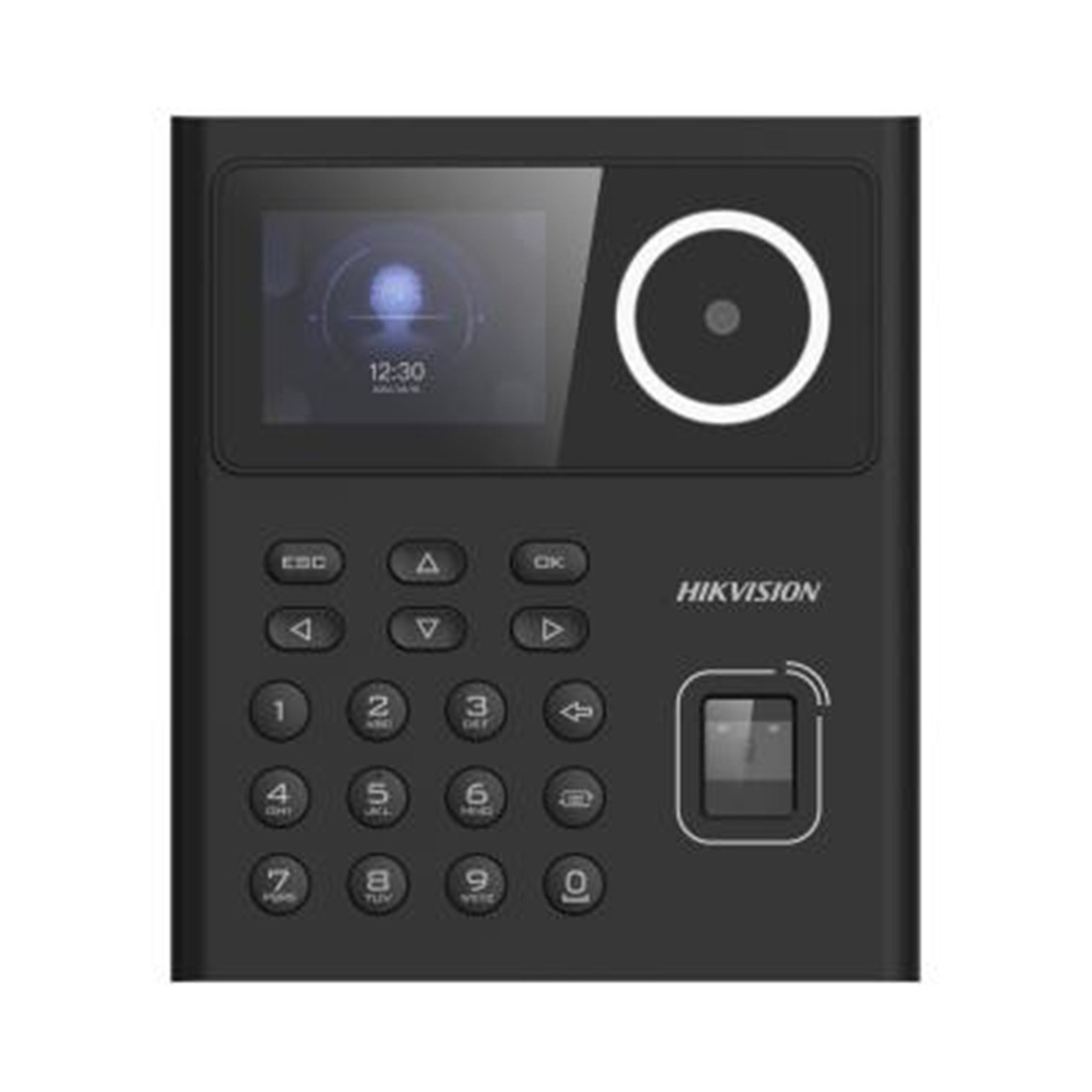 [DS-K1T320MFWX(O-STD)] TERMINAL DE RECONOCIMIENTO FACIAL + TARJETA + HUELLA PANTALLA TACTIL LCD