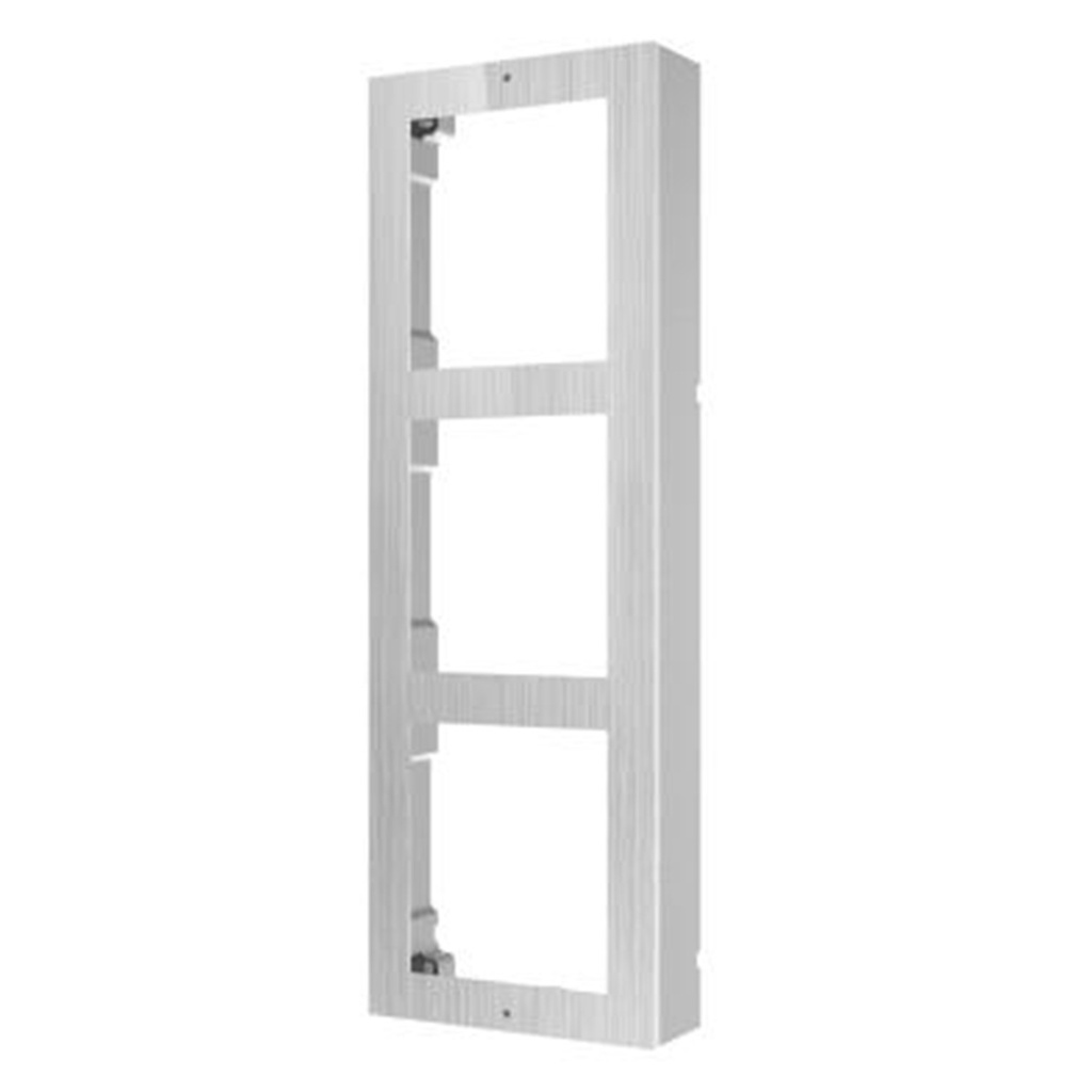 [DS-KD-ACW3/S(O-STD)] BASE DE 3 ESPACIOS PARA VIDEOPORTERO IP HIKVISION INSTALACIÓN EN SUPERFICIE