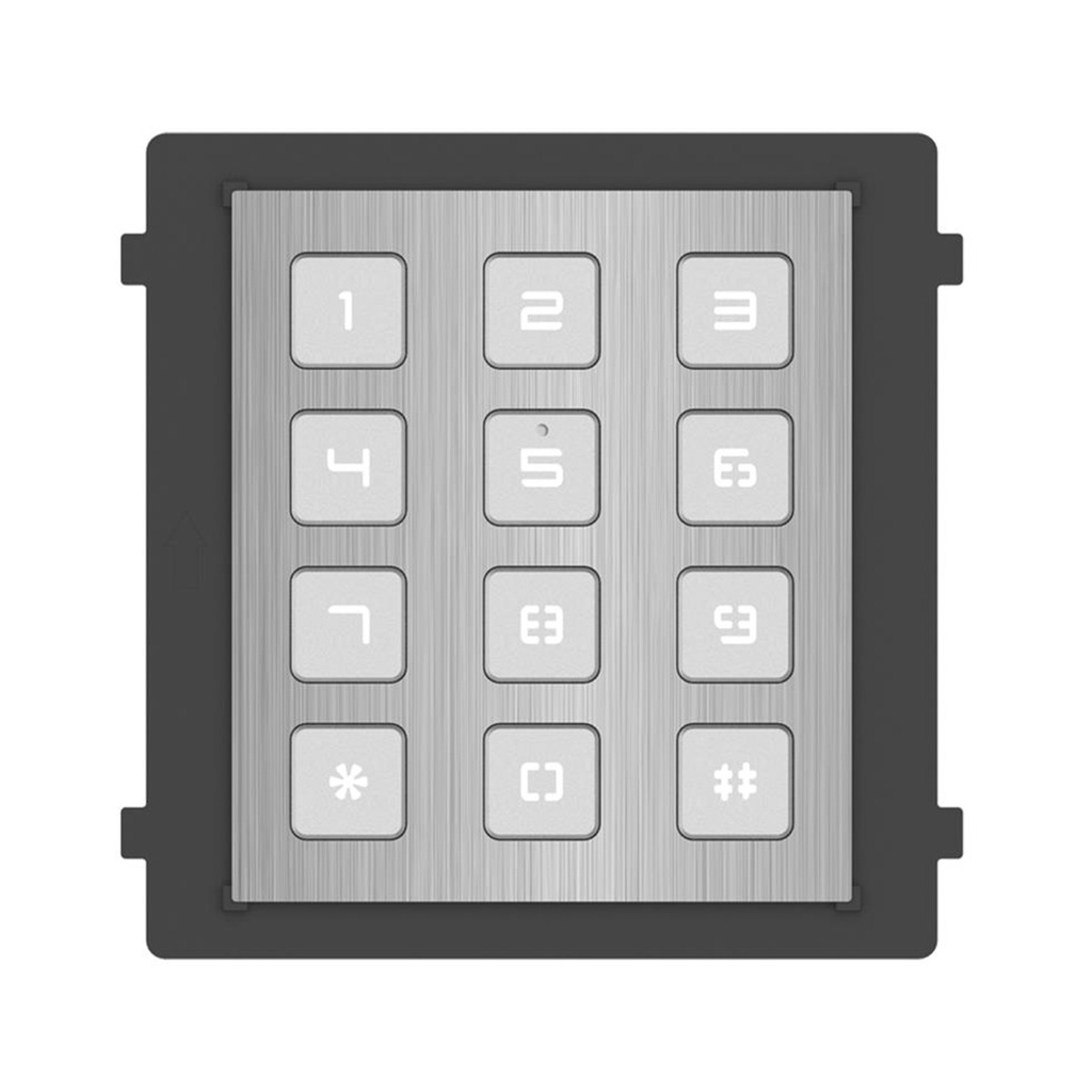 [DS-KD-KP/S(O-STD)] MÓDULO DE TECLADO PARA FRENTE DE CALLE MODULAR DESBLOQUEO DE PUERTA MEDIANTE CÓDIGO LLAMADA A MONITOR.