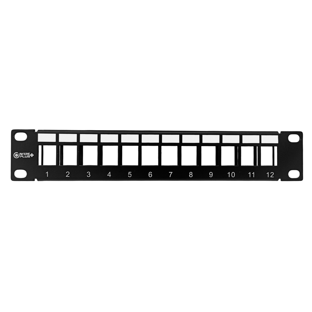 PATCH PANEL WIREPLUS+ 12 PUERTOS BLANK