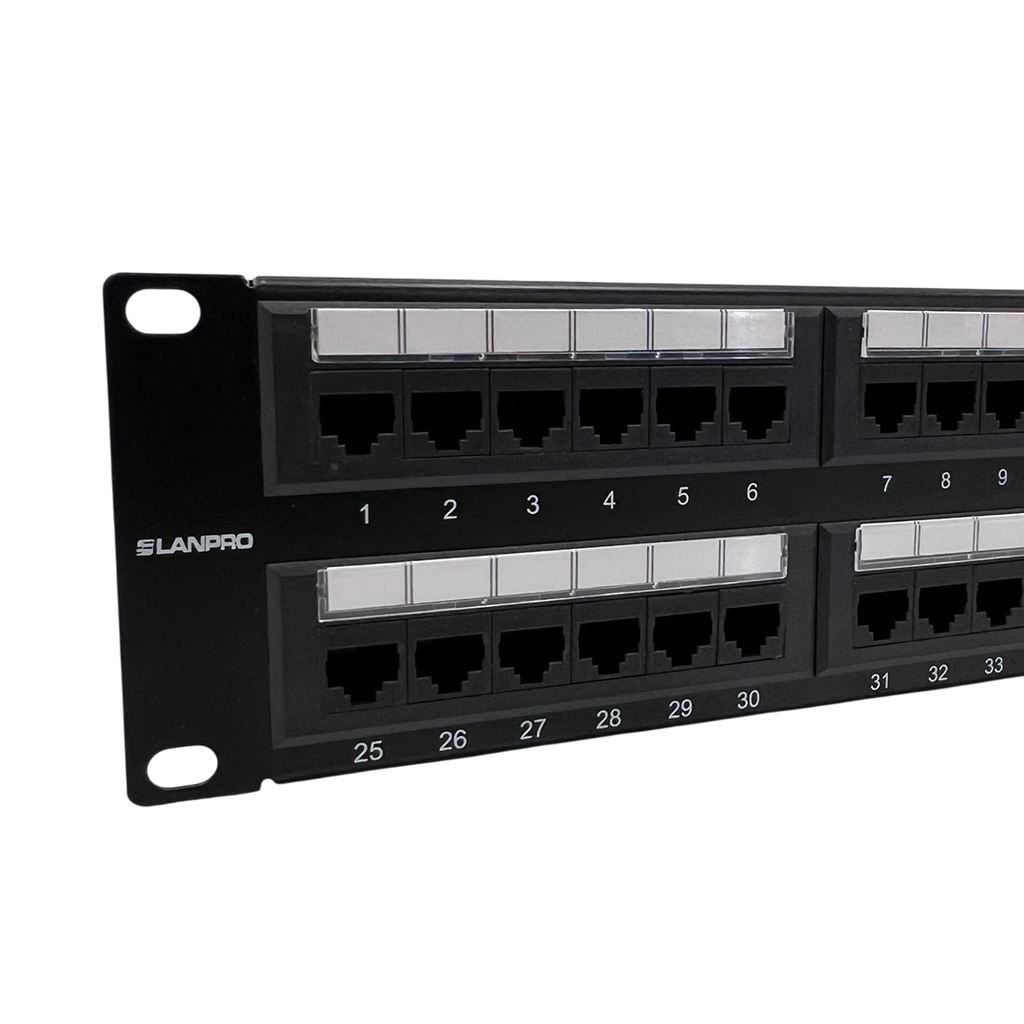 PATCH PANEL LANPRO 48 PUERTOS CAT5E 2U
