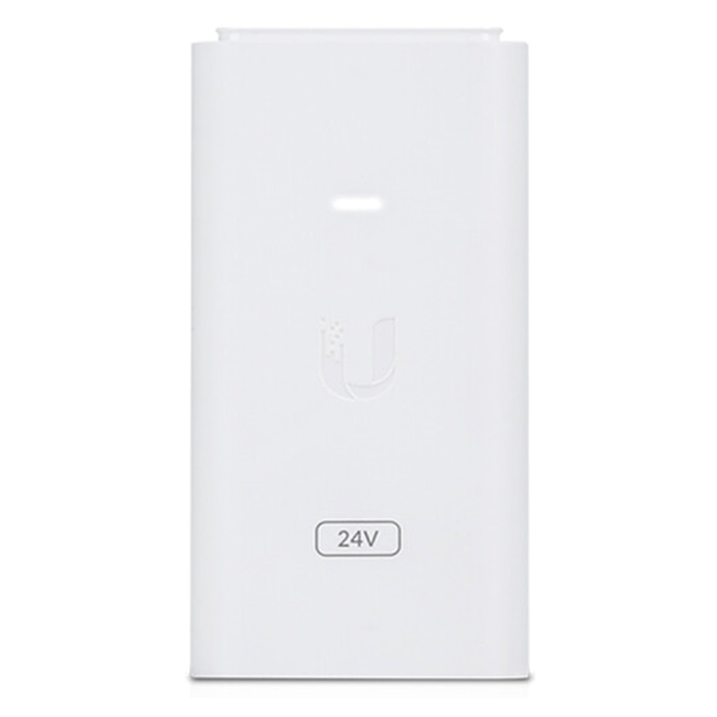 (POE-24-7W-G-WH) Ubiquiti - Adaptador PoE de 24VDC 0.3A 7W con Puerto Gigabit (Blanco)