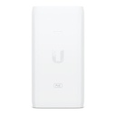 (U-POE-at) Ubiquiti - Adaptador PoE de 48VDC 0.65A 15W con Puerto Gigabit (Blanco)