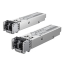 (UACC-OM-MM-1G-D-2) Ubiquiti - UFiber Módulo SFP Transceptor MiniGibic MultiModo 1.25Gbps Hasta 550 Metros Conectores LC (2-Pack)