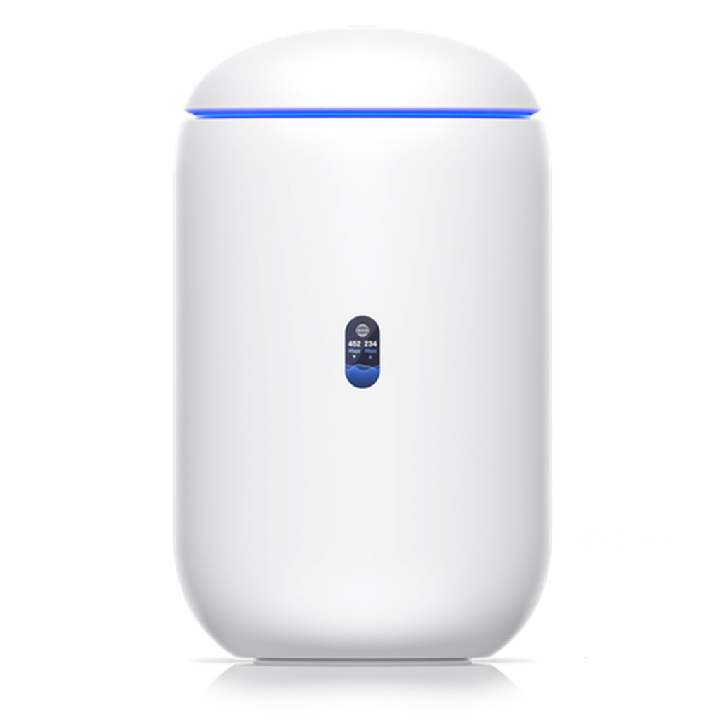 (UDR) Ubiquiti - UniFi Dream Router con WiFi6 4 puertos LAN Gigabitco con 2 POE 802.3af UniFi Pantalla LCD