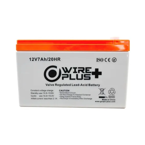 [WP-BAT12V-7A] BATERIA WIREPLUS+ 12V - 7A