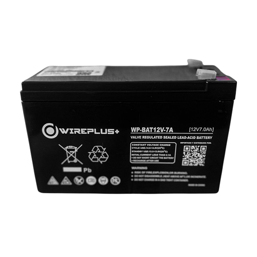 [WP-BAT12V-7A] BATERIA WIREPLUS+ 12V - 7A