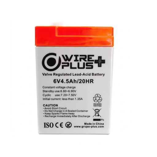 [WP-BAT6V-4.5A] BATERIA WIREPLUS+ 6V - 4.5A