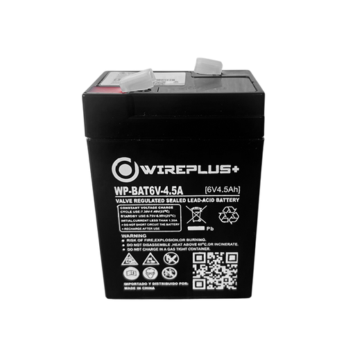 [WP-BAT6V-4.5A] BATERIA WIREPLUS+ 6V - 4.5A