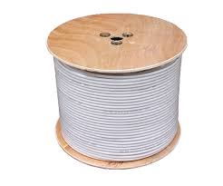 [MKI-COA-BL] BOBINA DE CABLE COAXIAL RG6 COLOR BLANCO 300M MARCA MKI