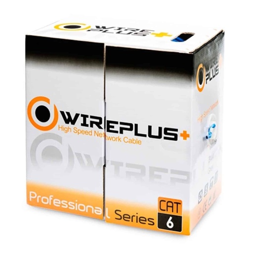 [CAB-UTP6-100] CABLE UTP WIREPLUS+ CAT6 INDOOR 100mts