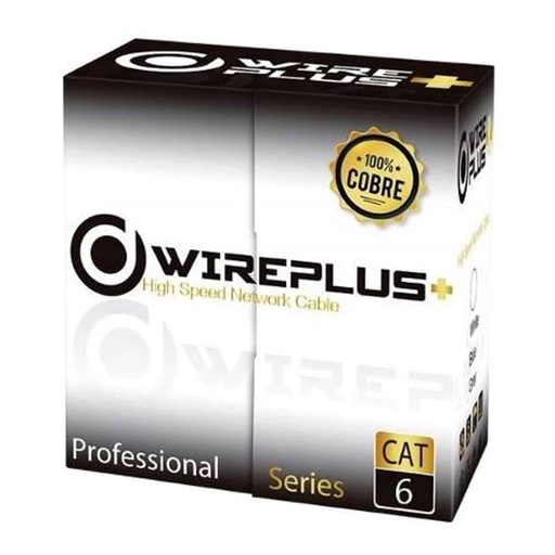 [CAB-UTP6-305-CO] CABLE UTP WIREPLUS+ INDOOR CAT6 100% COB 305m