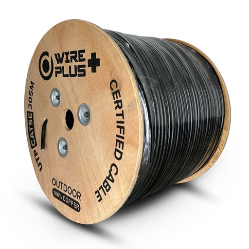 [CAB-UTP5-305-CO-OUT] CABLE UTP WIREPLUS+ OUTDOOR CAT5e  100% COB 305m