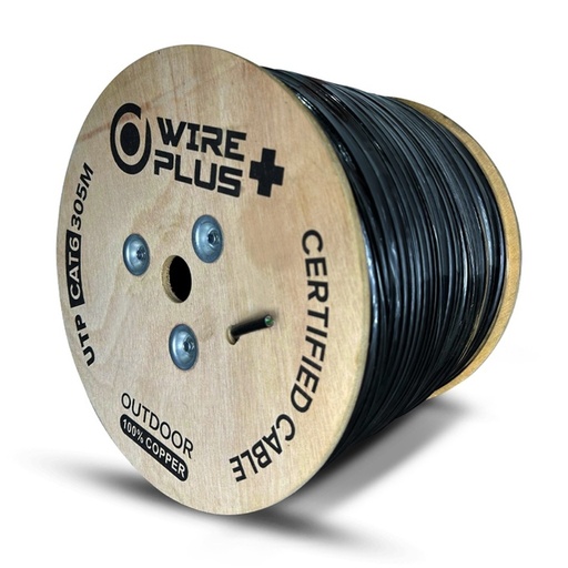 [CAB-UTP6-305-CO-OUT] CABLE UTP WIREPLUS+ OUTDOOR CAT6  100% COB 305m